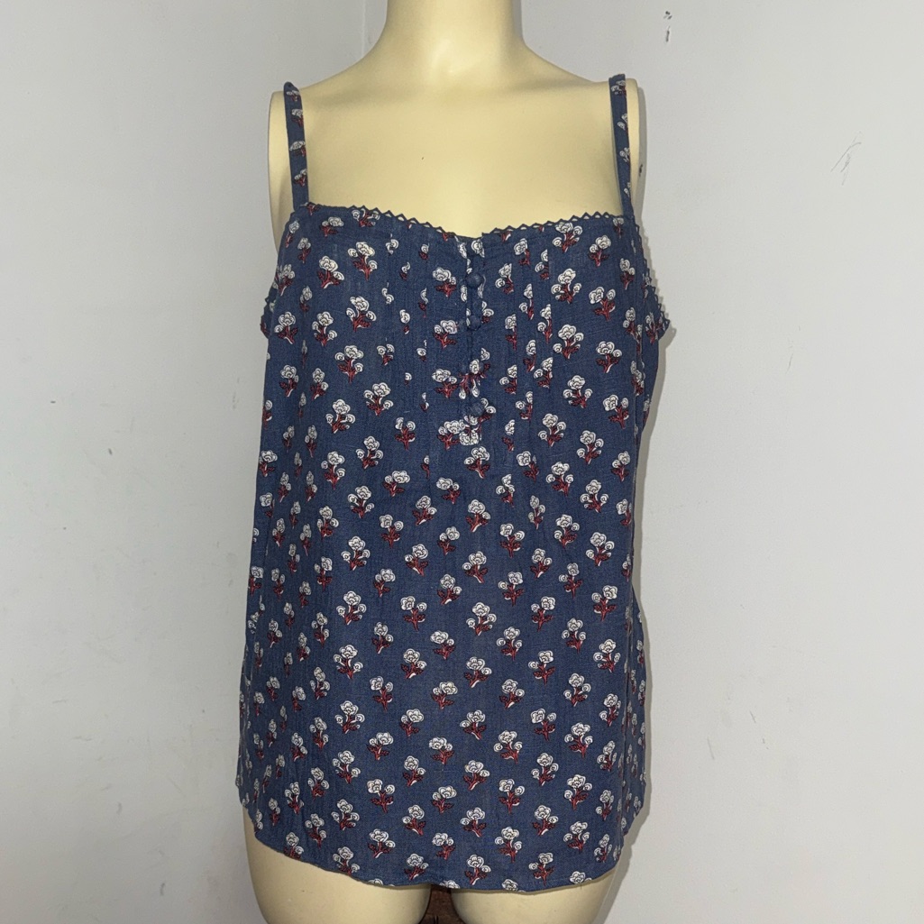 Sonoma Blue Floral Camisole Top